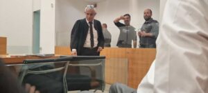 المحامي مصطفى محاميد يرافع عن المعتقل الإداري ظافر جبارين 
